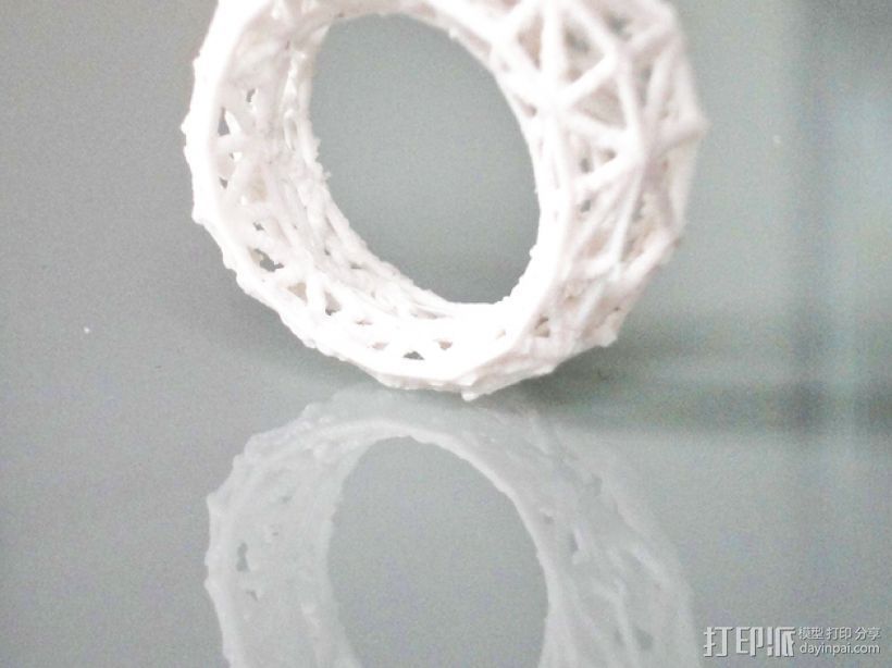 几何指环 3D打印模型渲染图