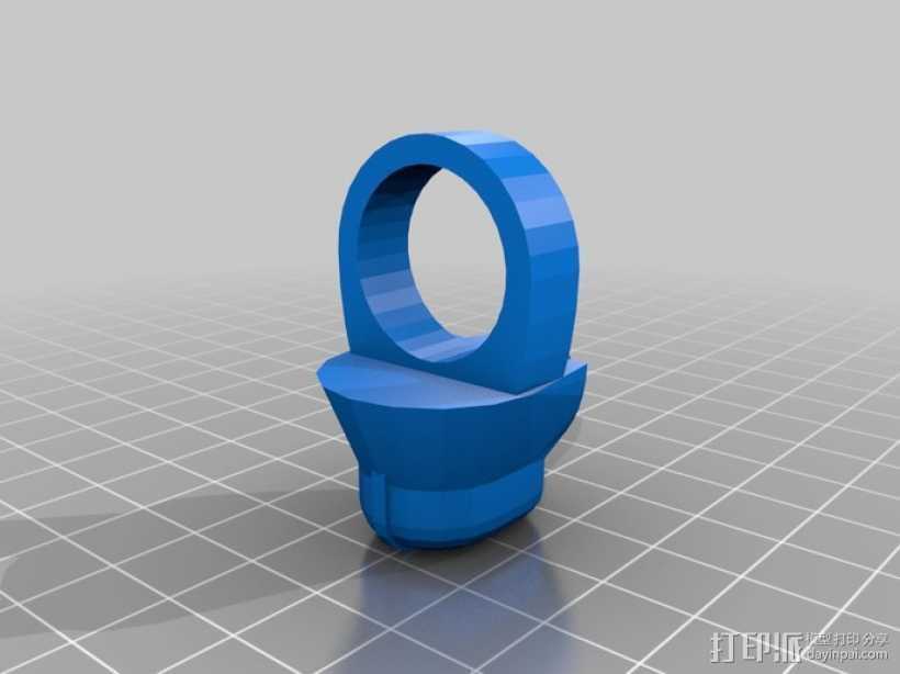 达斯维德的戒指 3D打印模型渲染图