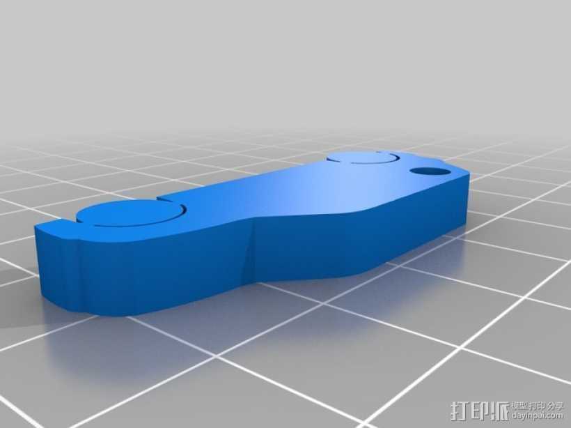 Mini Cooper钥匙链 3D打印模型渲染图