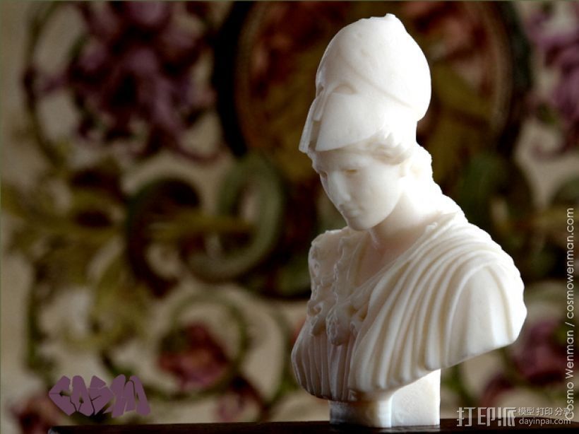 雅典娜韦莱特里 3D打印模型渲染图