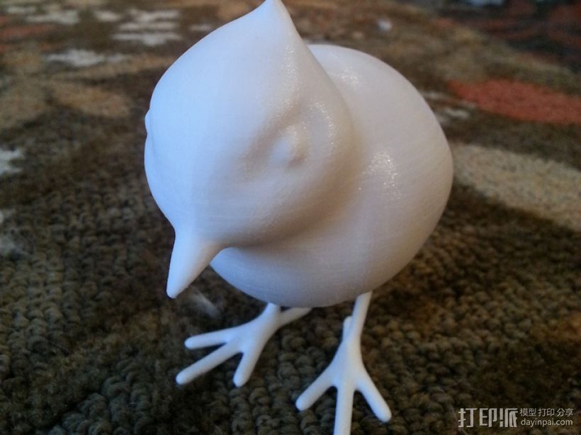 小鸟 3D打印模型渲染图