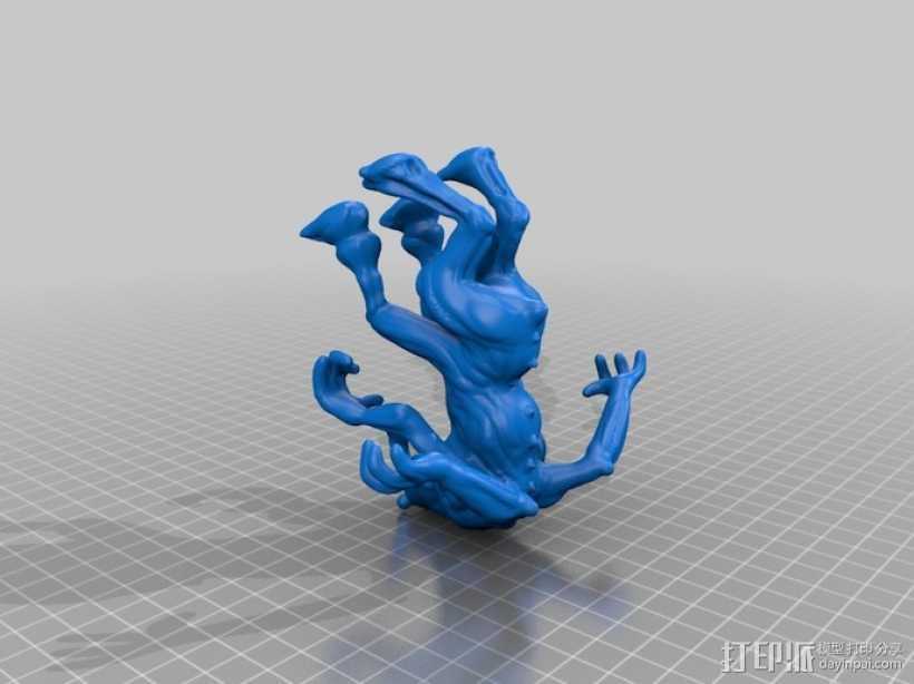 大象怪兽 3D打印模型渲染图