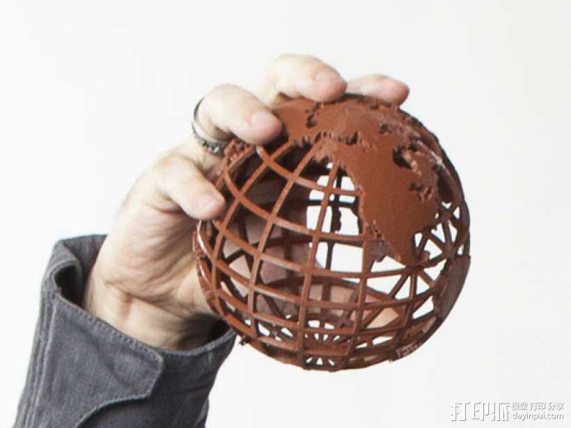 全球网格 3D打印模型渲染图