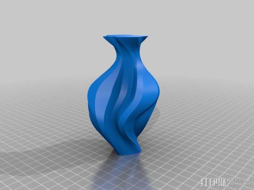 PrettyTron花瓶 3D打印模型渲染图