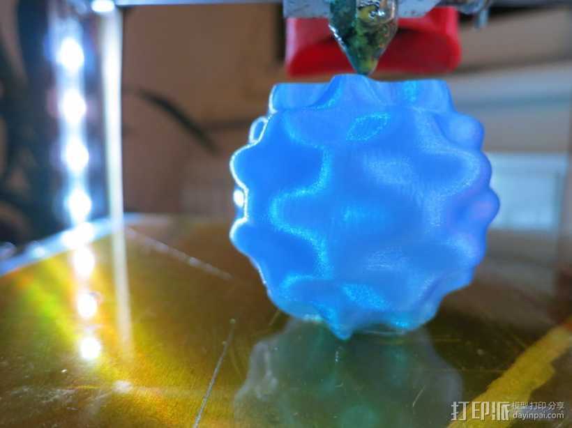 球谐函数形状 圣诞球 3D打印模型渲染图