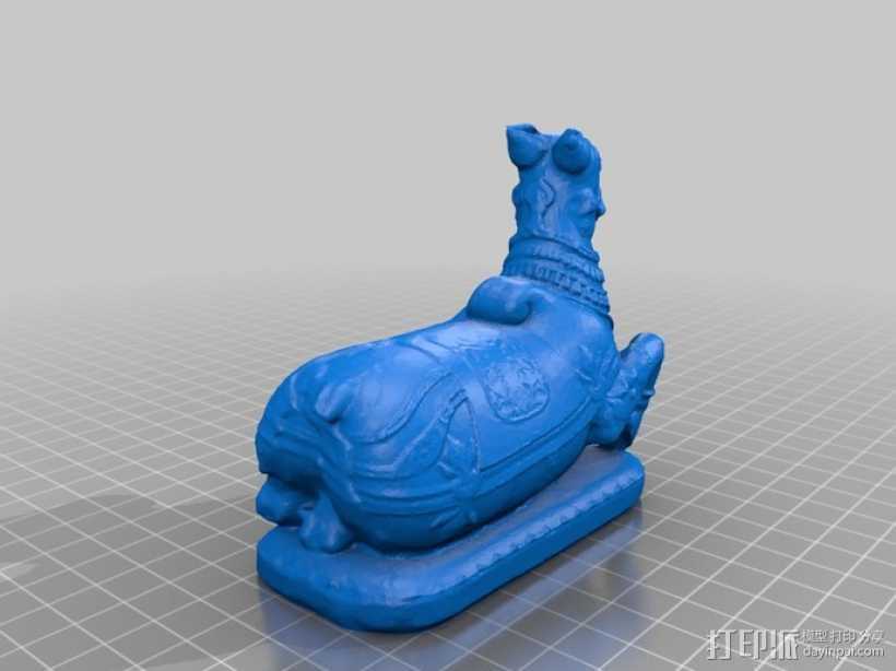 大公牛Nandi 3D打印模型渲染图