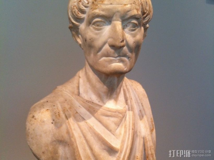 罗马时期祭司像 3D打印模型渲染图