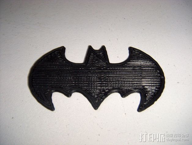 蝙蝠侠 标志 3D打印模型渲染图