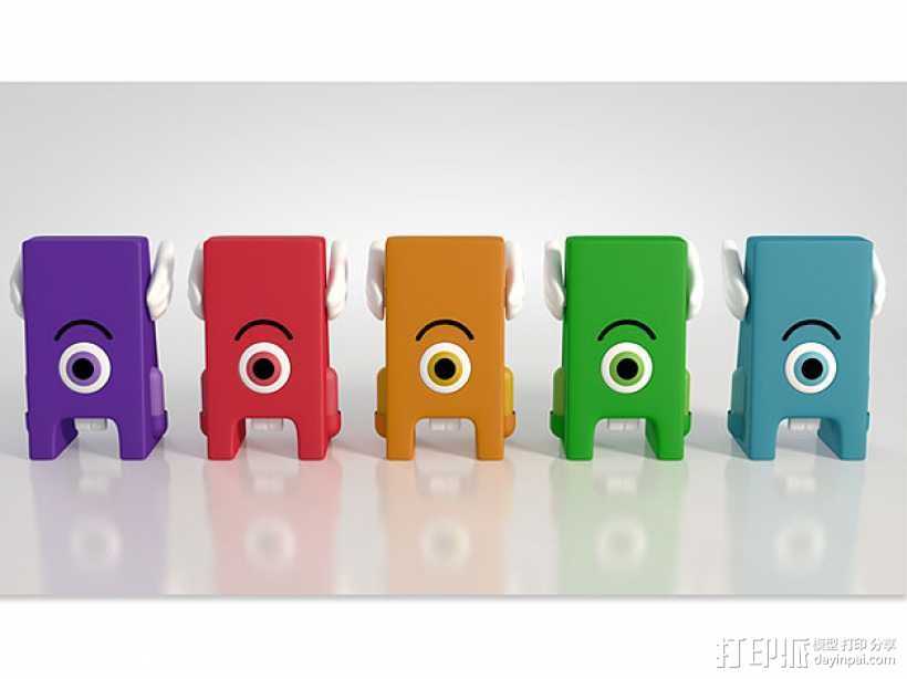Toofie牙齿玩具 3D打印模型渲染图