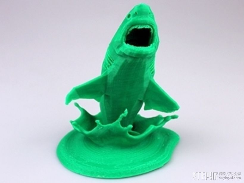 大白鲨 模型 3D打印模型渲染图