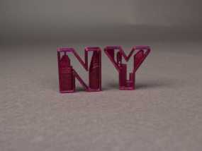 NY 花式字母