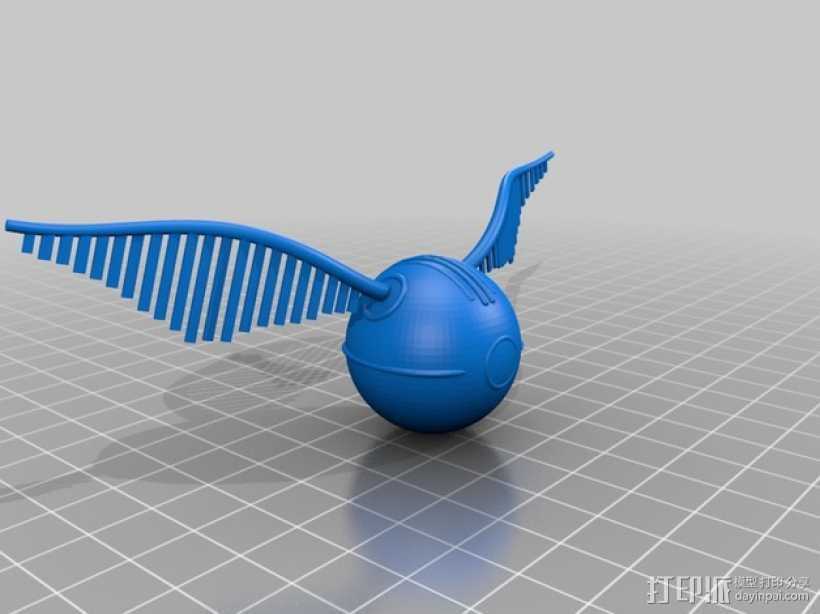 飞翔的球 3D打印模型渲染图