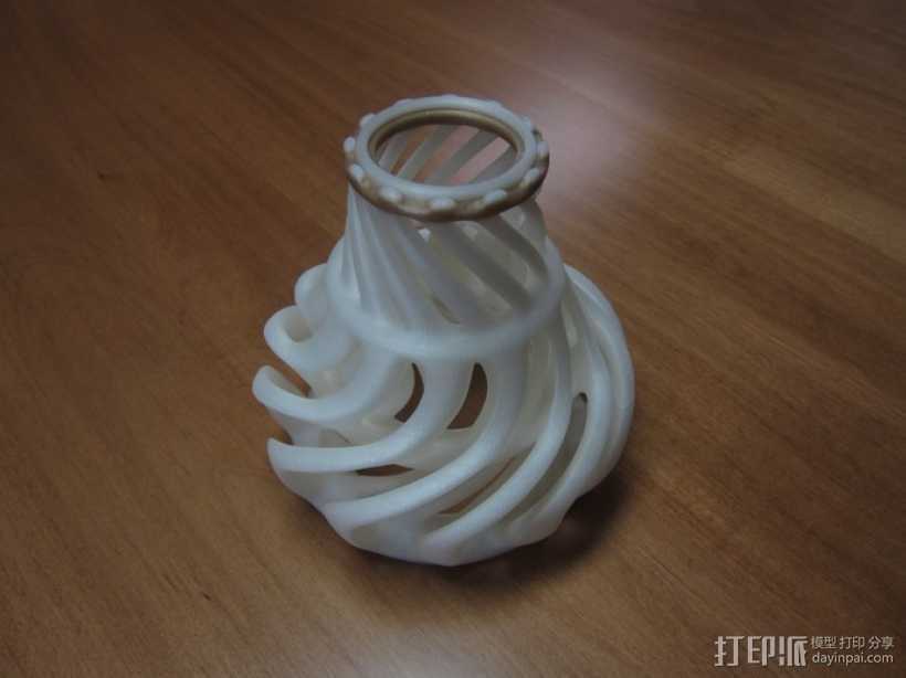涡环花瓶 3D打印模型渲染图