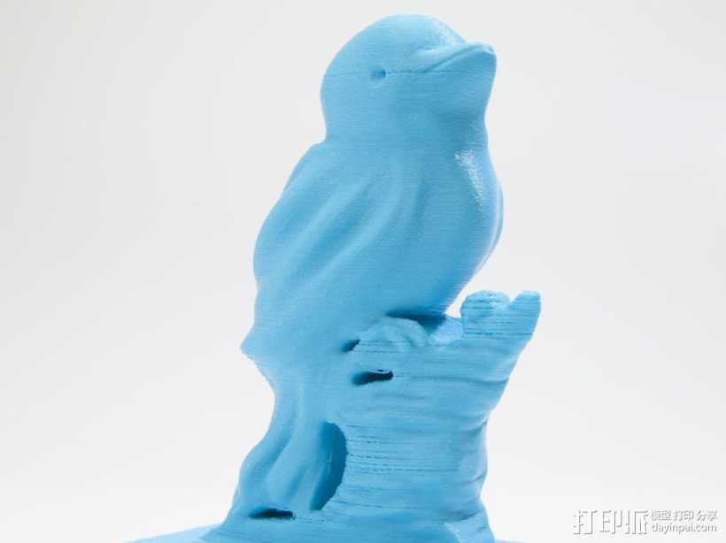蓝鸟 模型 3D打印模型渲染图
