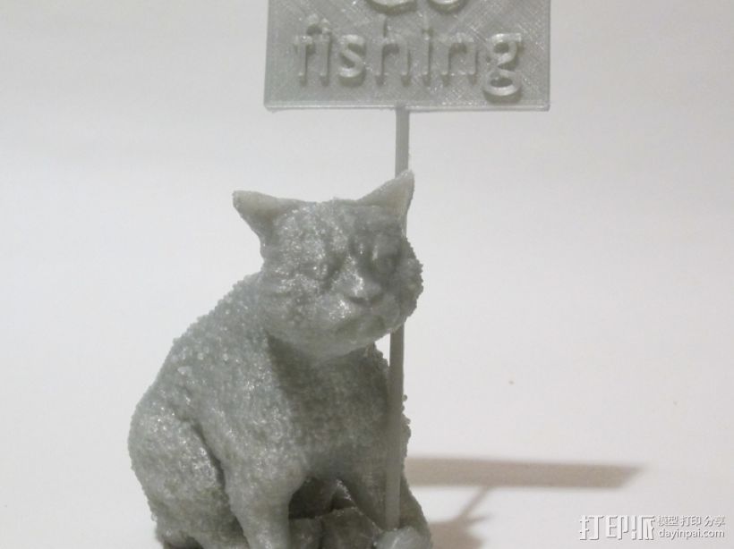暴躁的猫 模型 3D打印模型渲染图