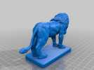石狮子 雕塑模型
