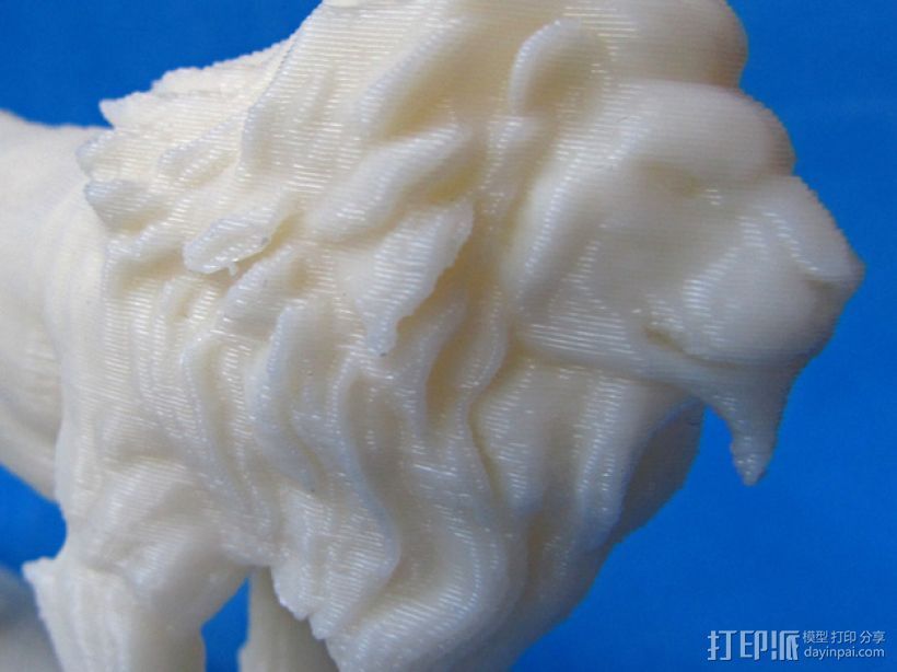 石狮子 雕塑模型 3D打印模型渲染图