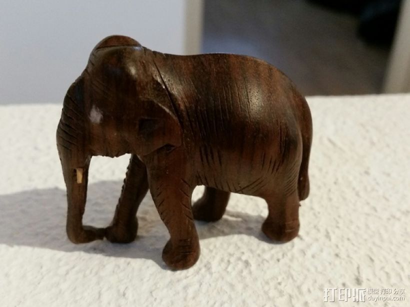 大象模型 3D打印模型渲染图