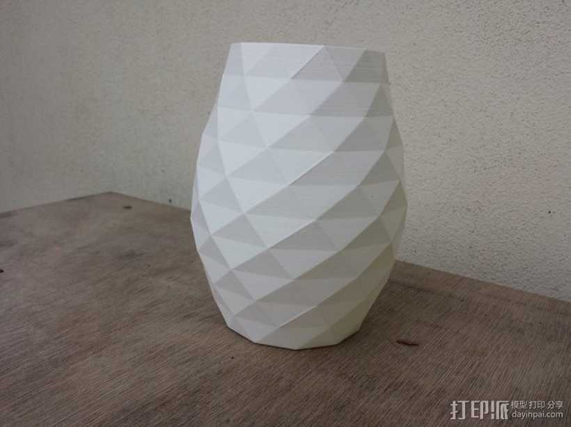 凹凸面花瓶 3D打印模型渲染图