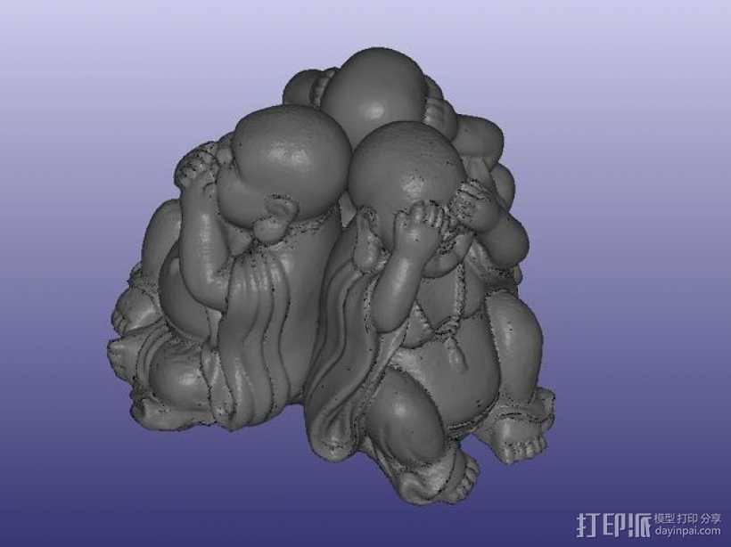 佛陀雕像模型 3D打印模型渲染图