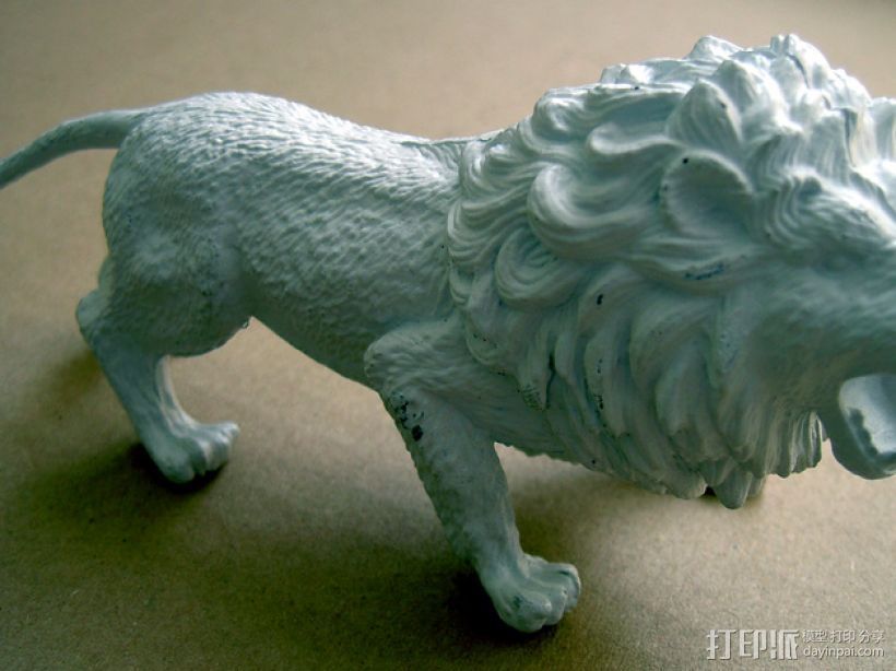 非洲狮 模型 3D打印模型渲染图