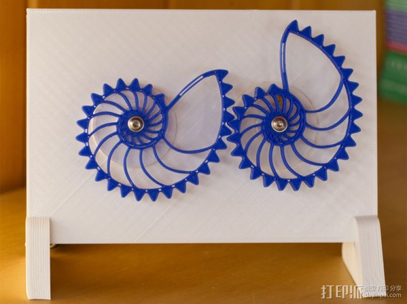 鹦鹉螺齿轮 3D打印模型渲染图