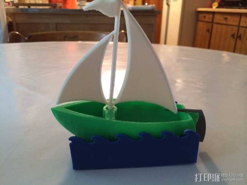 帆船模型 3D打印模型渲染图
