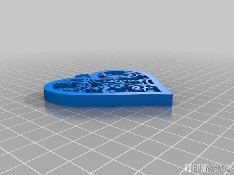 心形小礼物 3D打印模型渲染图
