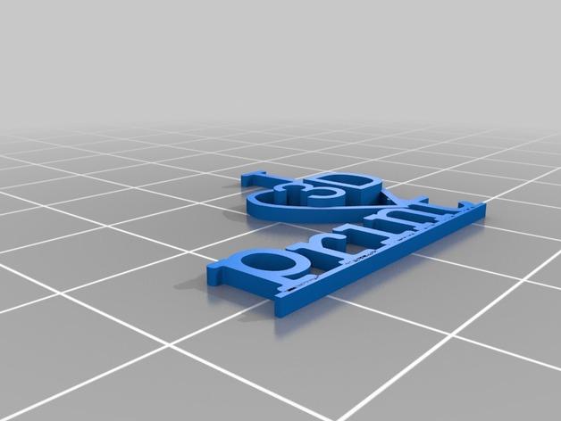 ILove3Dprint字母标志