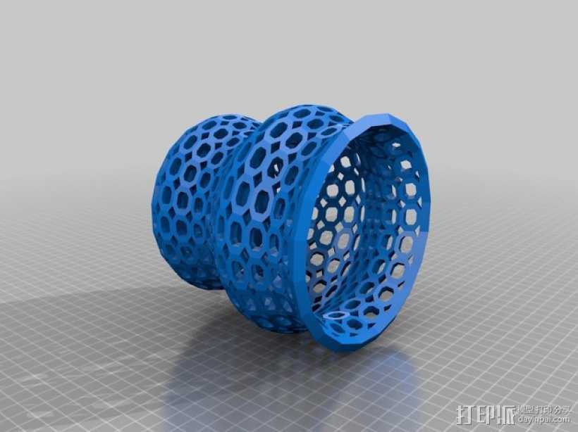 Funky 花瓶 3D打印模型渲染图
