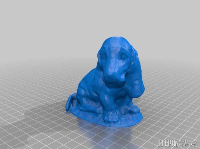 幼犬 小狗模型 3D打印模型渲染图