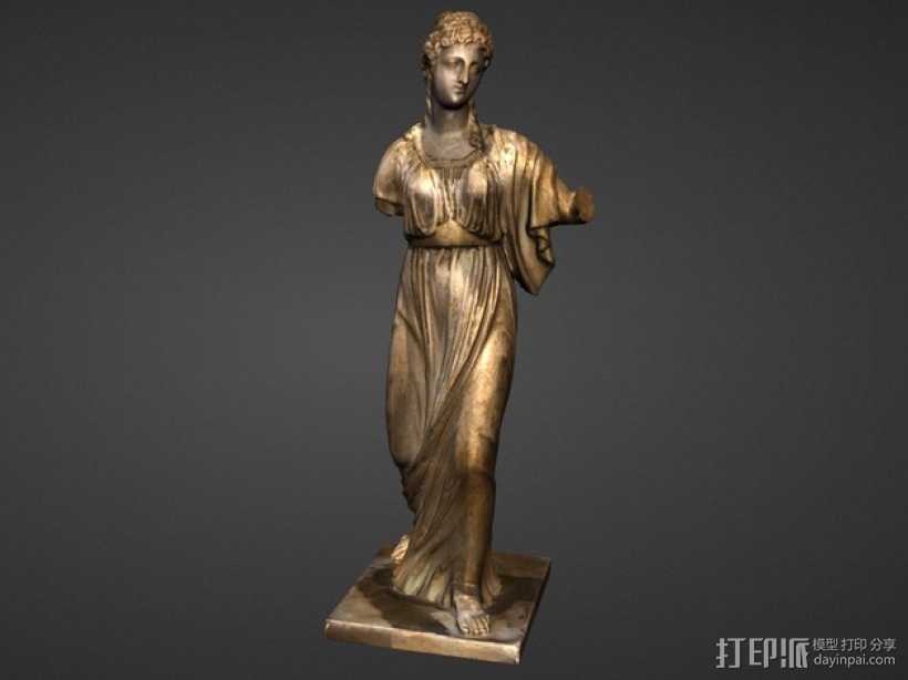 阿格里皮娜雕塑 3D打印模型渲染图