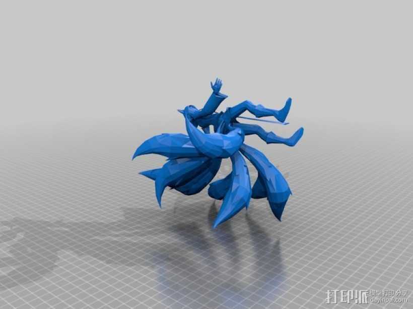 九尾狐阿狸模型 3D打印模型渲染图