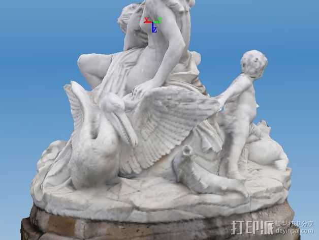 维也纳雕塑 3D打印模型渲染图