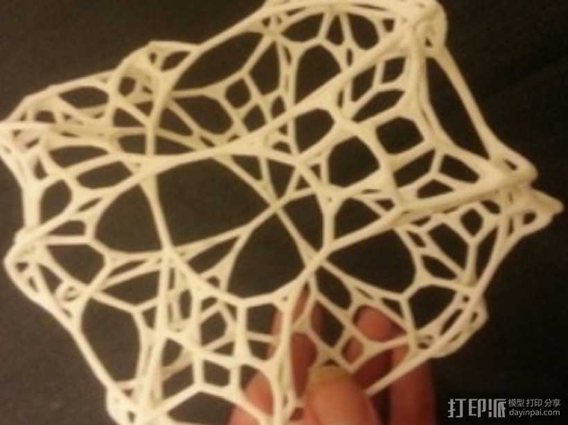 不规则多边形网状结构 3D打印模型渲染图