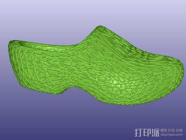 木屐  3D打印模型渲染图