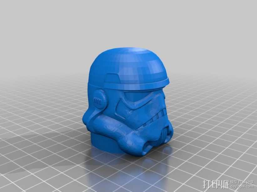 帝国风暴兵 头盔 3D打印模型渲染图