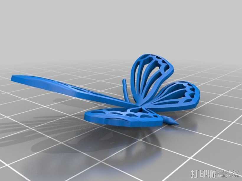 3D蝴蝶 3D打印模型渲染图