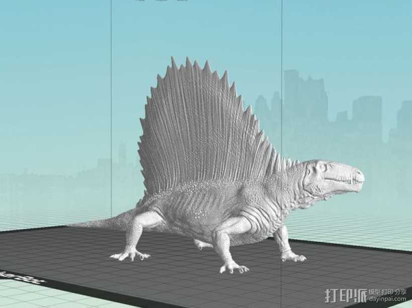 异齿龙模型 3D打印模型渲染图