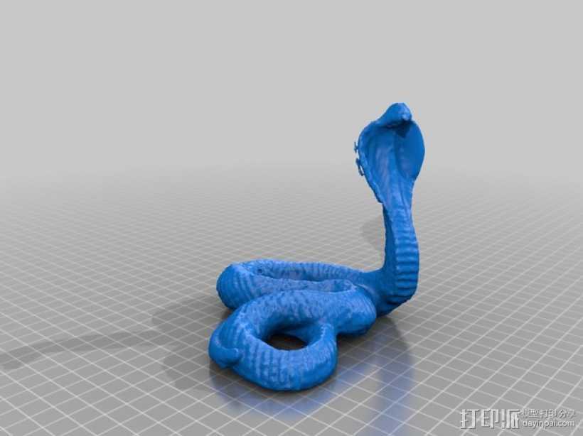 眼镜蛇模型 3D打印模型渲染图