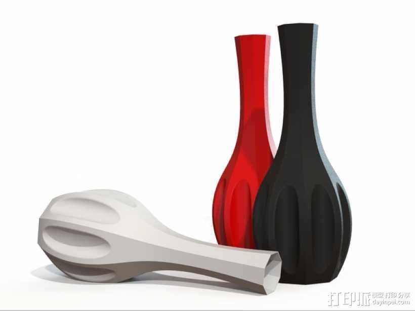 蒲公英花瓶 3D打印模型渲染图