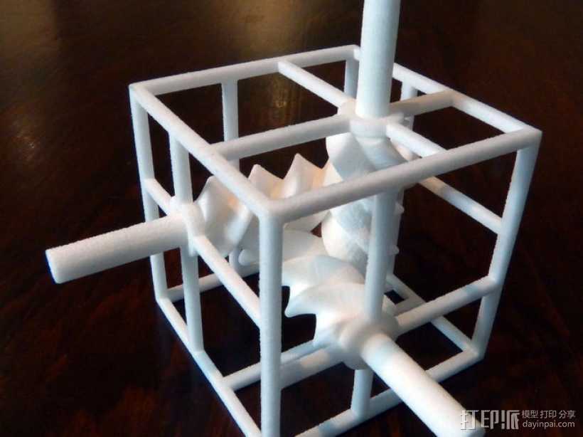 三螺旋模型 3D打印模型渲染图