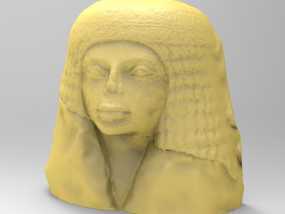 埃及女性头像雕塑