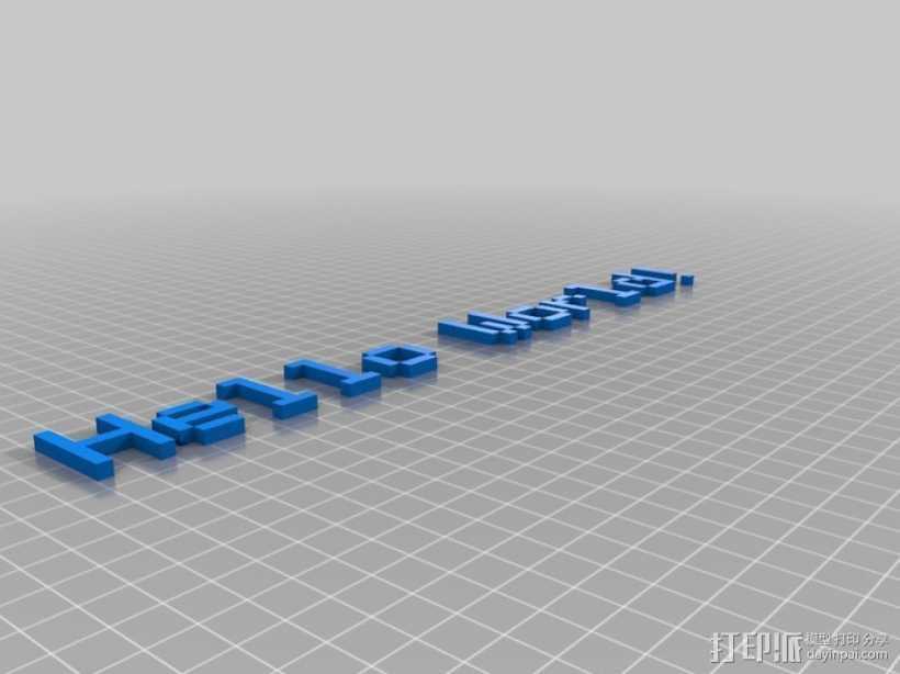 文字 文本 字母 3D打印模型渲染图