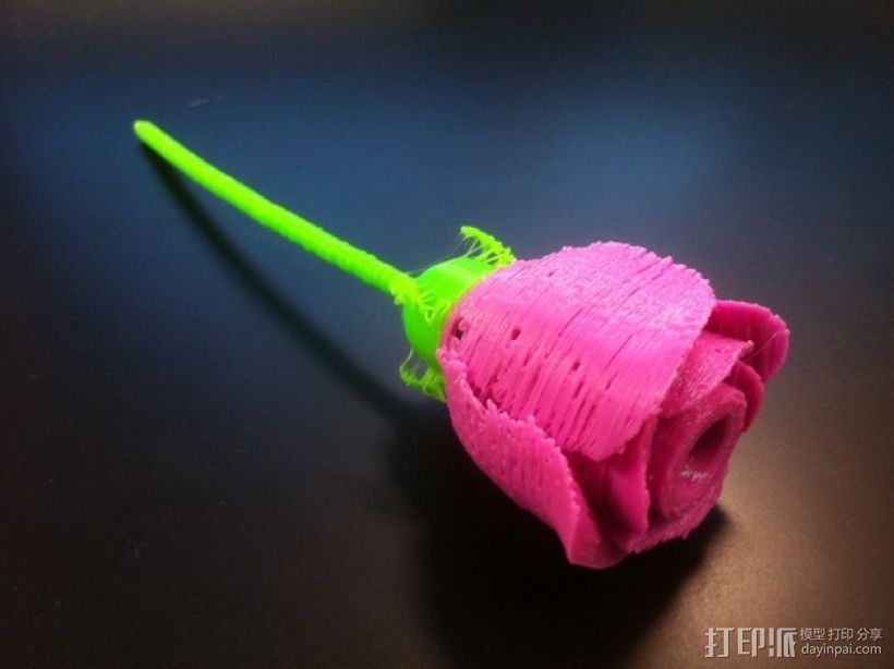 玫瑰花模型 3D打印模型渲染图