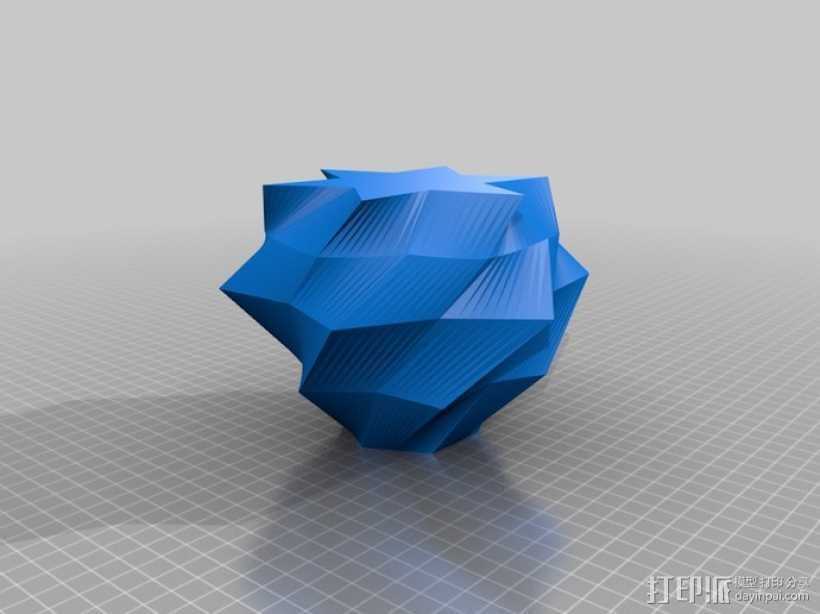 低面数不规则几何体 3D打印模型渲染图