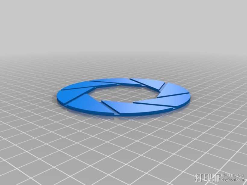  Aperture Science光圈科技标志 3D打印模型渲染图