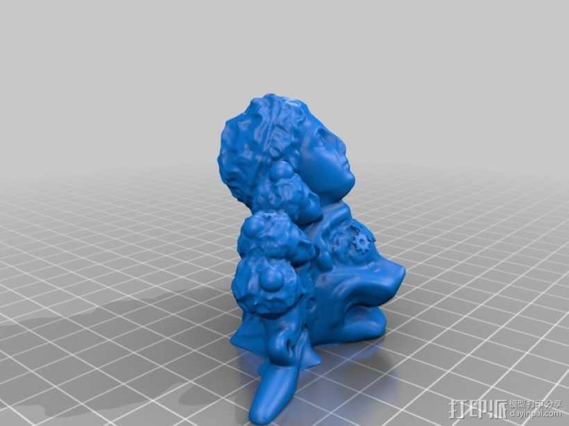 影响 3D打印模型渲染图
