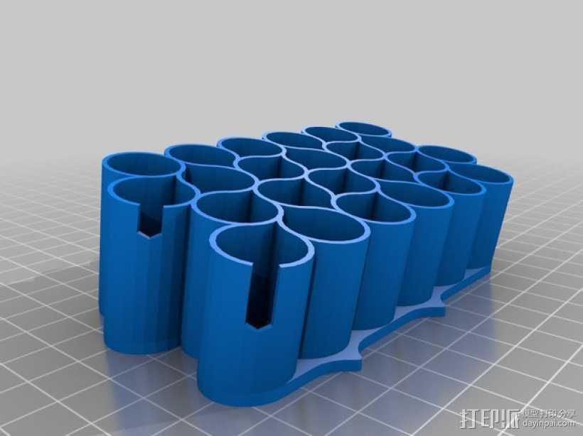 霹雳马马克笔笔架 3D打印模型渲染图