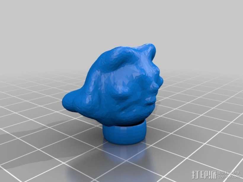 埃及猫头部模型 3D打印模型渲染图